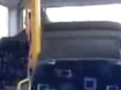 Spying Web Camera Recorder In The Bus Caught Non-Professional Pair Fucking