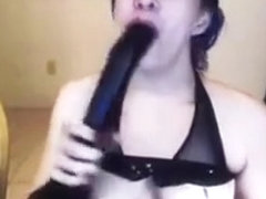 Gothic Woman Deepthroats And Facefucks Her Bbc