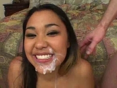 Sexy oriental receives doubled up