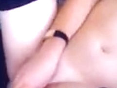 Blonde euro teen in sexy stockings puts on a show