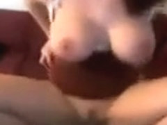 Demon dildo riding - epic tits