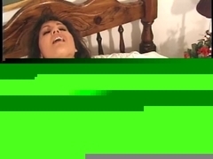 Brunette Hair with large mounds sucks man's knob