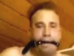 Pretty bra and panties, Ball Gag, Nipple Clamps