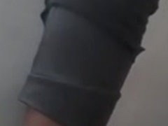 Indian chubby shemale stripping in to nude and stroking