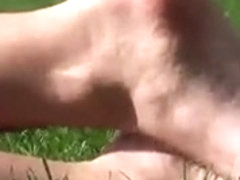 Candid Feet in Park #3