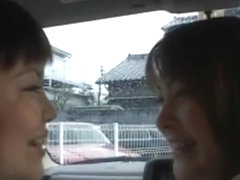 Cute Lesbians Suck and Lick Each Others' Tongues