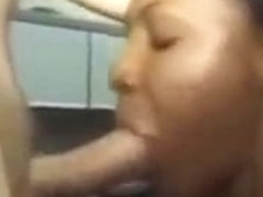 Ebony Girl Giving A White Guy Great Head