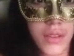 cute teen with mask naked on periscope