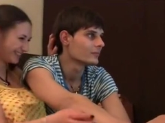 Cutie seduces pal to bang