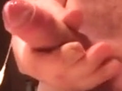 Slow-motion stroking and cumshot.