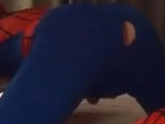 Spiderman sucks and acquires bred