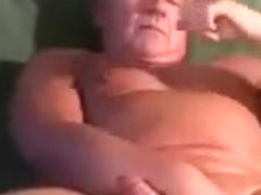 matured shaved and hot nipped man jacks off