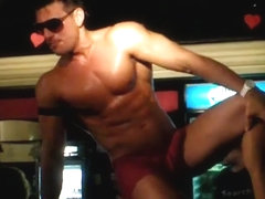 Admirable dancing stripteaser