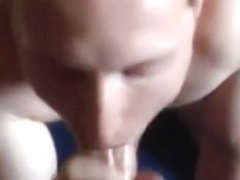 College boy sucking cock for extra credit
