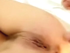 Young pornstar Gauge takes two cocks