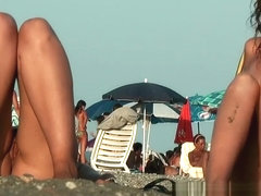 Sexy chick spy at beach nice ass nudist shots