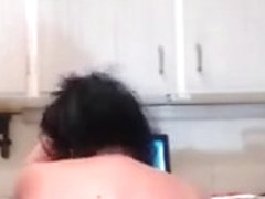 A young amateur couple deciding to have sex for the webcam, but not before she decides to take his.