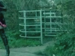 PVC Maid Aliboy Thighbootboy country lane wank