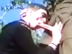 Handsome sailor fucked outdoors