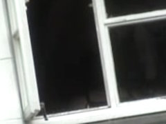 Heavy titted amateur spied on the nasty window voyeur porn