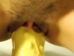 Big Fat Dildo In My Pussy Makes Me Wet
