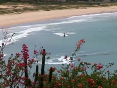 Eva Niev takes on two stallions in this ass-pounding session