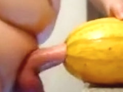 Fuck the pumpkin hard and cum ( part 4 of this series)