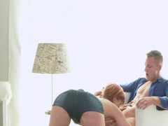 Redhead milf enjoys Valentines day