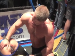 JR with an electric buttplug in public