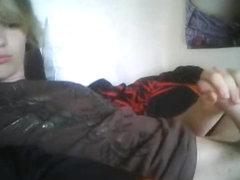 Hot blonde gay boy on cam sex show