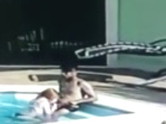 My ex girlfriend sex in the pool