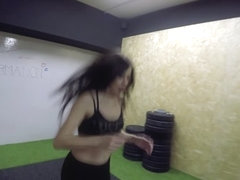 Cassie Fire in Cassie Fire's workout - ButtFormation