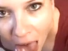 Wife gets a full facial