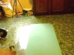 Girl with big tits farting