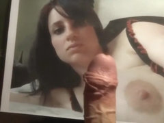 Cum tribute to busty slutty Holly