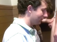 College guys experiencing cock slapping