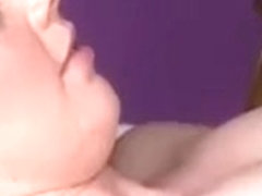 Hungry blonde masseuse eating pussy and really loving