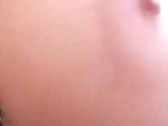 Horny Blonde Babe Cum On Her Ass