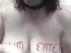 My tractable wench cum eater