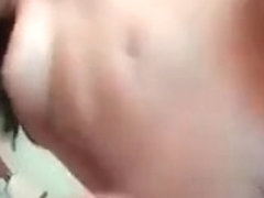 Aroused big booty brunette girl