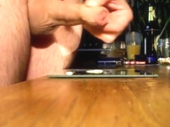 mein Spermaschwanz nach masturbation