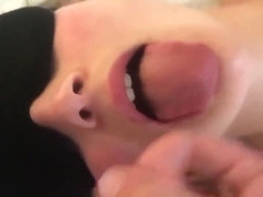 Woman sucks after anal