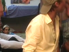 Gay masseur serves his client