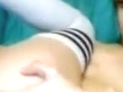 REAL TRANNY SEX - Blonde shemale fucks ass with dildo