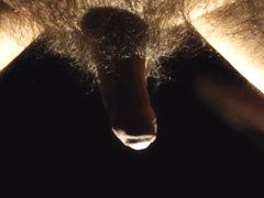 Shaving pubic hair in the bathroom