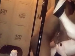 Whores scream in sling room