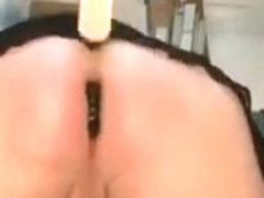 Blue Panty Spank & Dildo