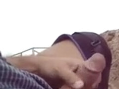 public cum, jerking and flashing