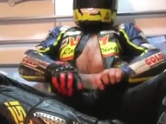 Magnas26 in old racing leather dress
