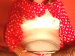 polkadot girlsy tranny wanker